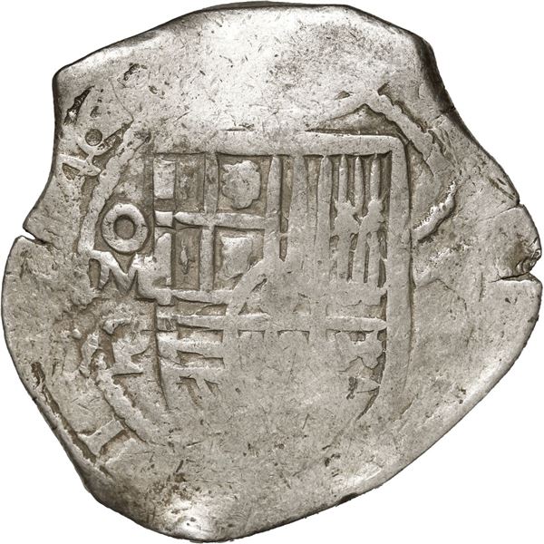 MEXICO, Mexico City, cob 8 reales, 1646/5 P, very rare.