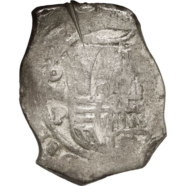 MEXICO, Mexico City, cob 8 reales, 1648 P, very rare.