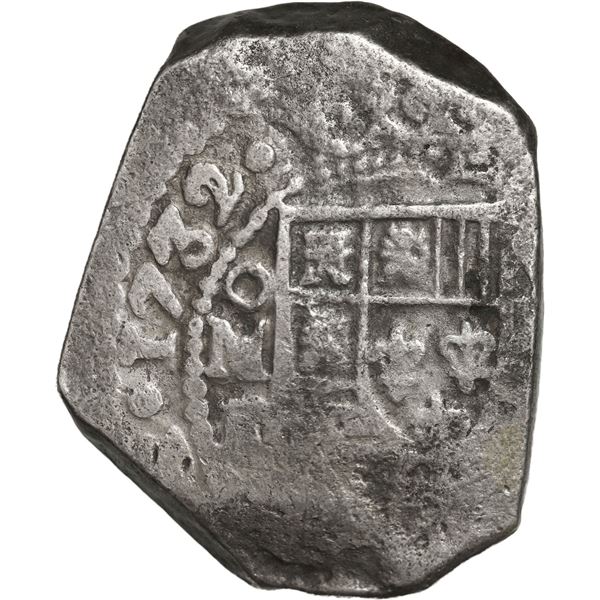 MEXICO, Mexico City, cob 8 reales, 1732/1 F.