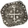 Image 2 : MEXICO, Mexico City, klippe 8 reales, 1733 MF, NGC XF 40.