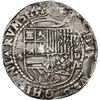 Image 1 : PERU, Lima, cob 4 reales, Philip II, assayer Diego de la Torre, P-4 to left, *-oD to right, NGC AU 5