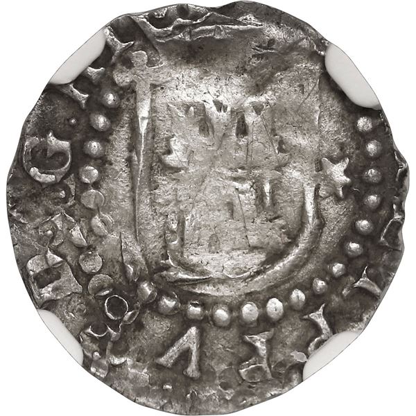 PERU, Lima, cob ¼ real, Philip II, assayer Diego de la Torre, * to right of castle, P to left of lio