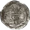 Image 2 : BOLIVIA, Potosí, cob 8 reales, Philip II, assayer A, NGC XF 40.
