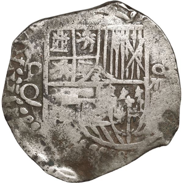 BOLIVIA, Potosí, cob 8 reales, Philip III, assayer Q.
