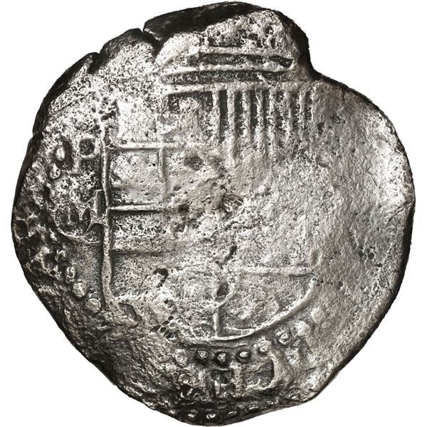 BOLIVIA, Potosí, cob 8 reales, Philip III, assayer M/Q, rare.