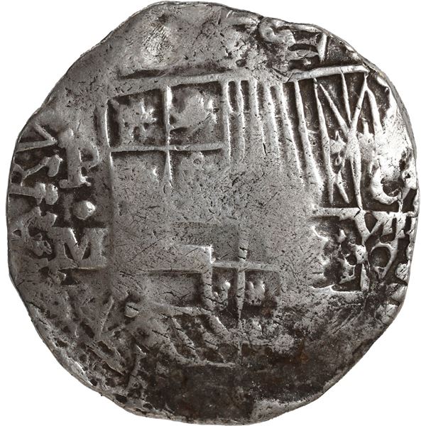 BOLIVIA, Potosí, cob 8 reales, Philip III, assayer M (pre-dated type).