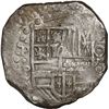 Image 1 : BOLIVIA, Potosí, cob 8 reales, 1628 P, "hunched over" lions.