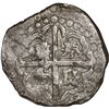Image 2 : BOLIVIA, Potosí, cob 8 reales, 1628 P, "hunched over" lions.