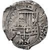 Image 1 : BOLIVIA, Potosí, cob 8 reales, Philip IV, assayer not visible (mid-1640s), "furry" lions, NGC VF det