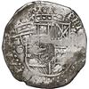 Image 1 : BOLIVIA, Potosí, cob 8 reales, (1649-50) O, with crowned-G countermark on shield.