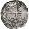 Image 2 : BOLIVIA, Potosí, cob 8 reales, (1649-50) O, with crowned-G countermark on shield.