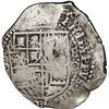 Image 1 : BOLIVIA, Potosí, cob 8 reales, 1651 O, with crowned-o (lower case) countermark on cross, rare.