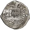 Image 1 : BOLIVIA, Potosí, cob 8 reales, 1651 O, with crowned-•F• (four dots) countermark on