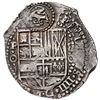Image 1 : BOLIVIA, Potosí, cob 8 reales, 1651 O, with crowned-script-Z countermark on shield, rare, NGC VF 35,