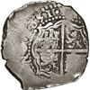 Image 2 : BOLIVIA, Potosí, cob 8 reales, 1651 E, with crown-alone countermark on shield, NGC VF details / tool