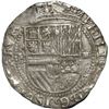 Image 1 : BOLIVIA, Potosí, cob 4 reales, Philip II, assayer B (1st period), "flat" lions, ISPANIARVM without H