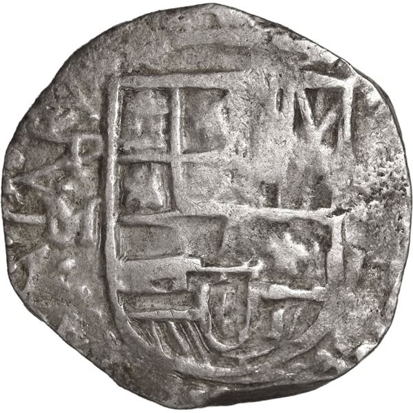 BOLIVIA, Potosí, cob 4 reales, Philip III, assayer M (pre-dated type or date not visible).