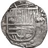 Image 1 : BOLIVIA, Potosí, cob 4 reales, Philip III, no date (1621), assayer T, quadrants of cross transposed,