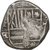 Image 1 : BOLIVIA, Potosí, cob 2 reales, Philip IV, assayer TR, upper half of shield transposed, rare.