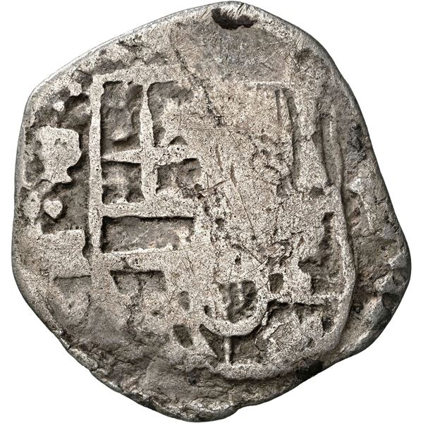 BOLIVIA, Potosí, cob 1 real, 1617 M, rare, NGC F 12, ex-Almenara.