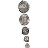 Image 2 : BOLIVIA, Potosí, denomination set of 8-4-2-1-½ reales, 1688 VR, ex-Sellschopp.