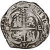 Image 2 : BOLIVIA, Potosí, cob 8 reales, 1657 E, PH at top, denomination •8• above cross, ex
