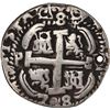 Image 2 : BOLIVIA, Potosí, cob 8 reales Royal (galano), 1708 Y, very rare, NGC VF details / holed, scratches, 