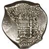 Image 1 : BOLIVIA, Potosí, cob 8 reales, 1743 C, rotated double strike.