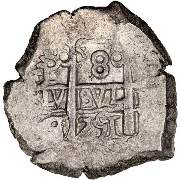 BOLIVIA, Potosí, cob 8 reales, 1751 q, PCGS AU50.