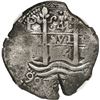 Image 1 : BOLIVIA, Potosí, cob 4 reales, 1665 E, NGC XF details / environmental damage.