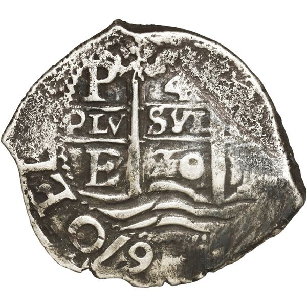 BOLIVIA, Potosí, cob 4 reales, 1670 E.
