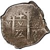 Image 1 : BOLIVIA, Potosí, cob 4 reales, 1724 Y, PCGS XF details / saltwater damage, ex-Pat Johnson, ex-Karon,