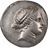 Image 1 : ANCIENT GREEK, Aeolis, Cyme, AR tetradrachm, ca. mid-2nd century BC, stephanophoric type, NGC Ch XF 