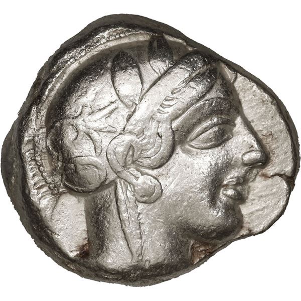 ANCIENT GREEK, Athens, Attica, AR tetradrachm "owl," ca. 454-404 BC.