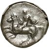 Image 1 : ANCIENT GREEK, Calabria, Taras, AR didrachm, ca. 302-280 BC, "boy on dolphin," NGC XF.