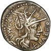 Image 1 : ANCIENT ROMAN, Roman Republic, AR denarius, Q. Fabius Labeo, 124 BC, Rome mint.