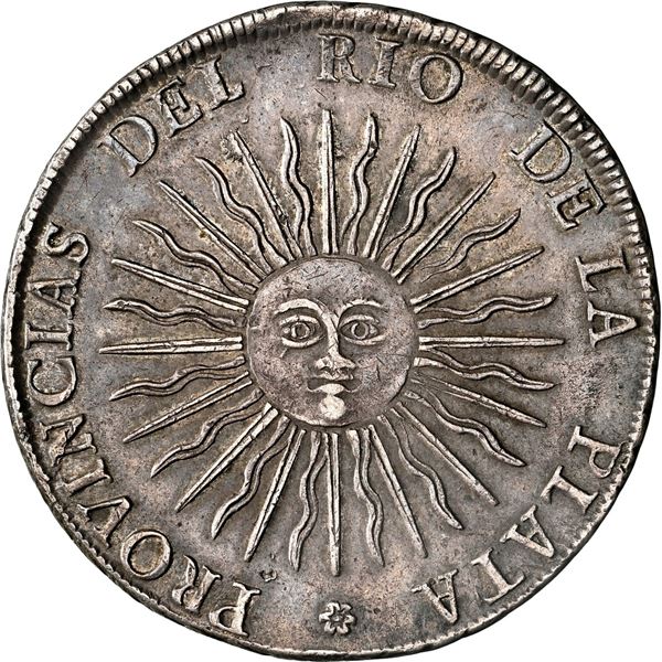 ARGENTINA (River Plate Provinces), Potosí mint, 8 soles, 1815 FL, NGC AU 53.
