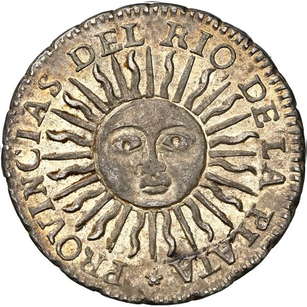 ARGENTINA (River Plate Provinces), Potosí mint, ½ real, 1815 F, NGC MS 63.