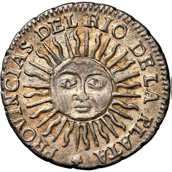 ARGENTINA (River Plate Provinces), Potosí mint, ½ sol, 1815 FL, NGC MS 65, finest known in NGC censu