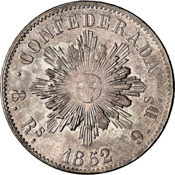 ARGENTINA (Córdoba), 8 reales, 1852, NGC AU 55.