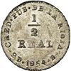 Image 2 : ARGENTINA (La Rioja), ½ real, 1854 B, CONFEDERACION obverse, CRED PUB reverse, NGC MS 65.