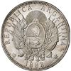 Image 2 : ARGENTINA, 1 peso "patacón," 1883, rare, NGC MS 62.