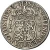 Image 2 : BOLIVIA, Potosí, pillar 4 reales, Charles III, 1769 JR, fancy 9, NGC VF details / cleaned, ex-Almena