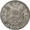 Image 1 : BOLIVIA, Potosí, pillar 2 reales, Charles III, 1767 JR, dot above mintmark, NGC XF 45, finest known 