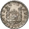 Image 1 : BOLIVIA, Potosí, pillar 1 real, Charles III, 1769 JR, fancy 9, NGC AU details / cleaned, ex-Almenara
