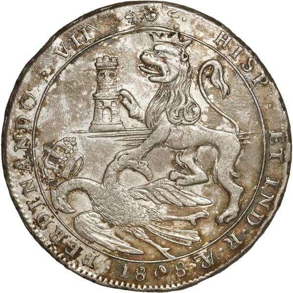 BOLIVIA, Potosí, 8 reales-sized proclamation medal, Ferdinand VII, 1808, La Plata.