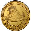 Image 2 : BOLIVIA, Potosí, gold 8 scudos, 1852, bust of Bolívar facing right, PCGS AU53.