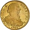 Image 1 : CHILE, Santiago, gold bust 8 escudos, Charles III, 1783 DA, NGC AU 55, ex-Norweb (stated on label).