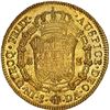 Image 2 : CHILE, Santiago, gold bust 8 escudos, Charles III, 1783 DA, NGC AU 55, ex-Norweb (stated on label).