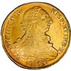 Image 1 : CHILE, Santiago, gold bust 8 escudos, Charles IV (bust of Charles III, ordinal IIII), 1802 JJ, PCGS 